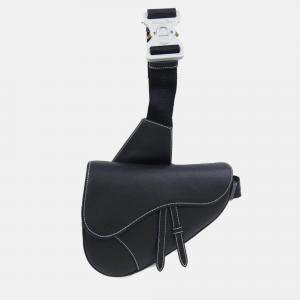 Christian Dior Saddle Black Leather Handbag

