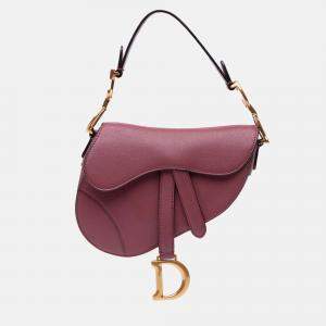 Dior Pink Mini Goatskin Saddle Bag