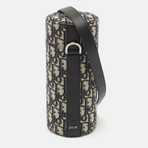 Dior Oblique Canvas and Leather Vertical Roller Messenger Bag