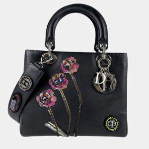Christian Dior Lady Dior Medium Embroidered Tote Bag