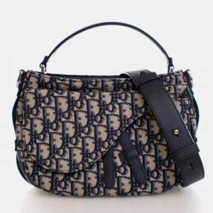 Dior Mini Oblique Canvas Soft Saddle