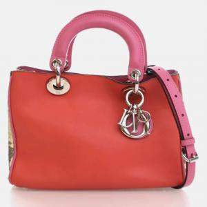 Dior Small Calfskin and Python Diorissimo Tote