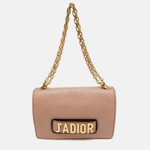 Dior Mauve Leather J’adior Flap Shoulder Bag