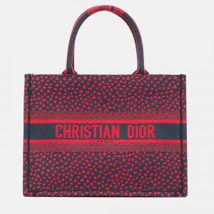 Dior  Pop Hearts I Love Paris Book Tote Red Medium Canvas Tote Bag