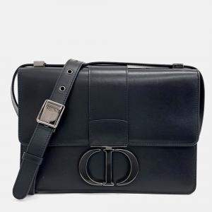 Pre Owned Dior Black Leather 30 Montaigne Bag