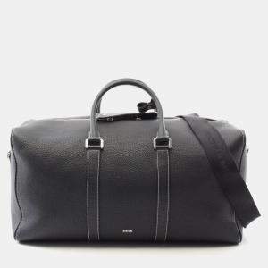 Pre Owned Christian Dior Dior Rango 50 Boston Bag Leather Black