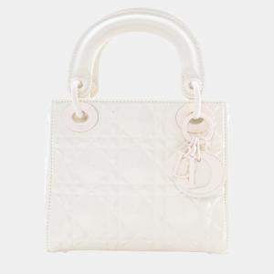 Pre Owned Dior Mini Calfskin Ultramatte Lady Dior