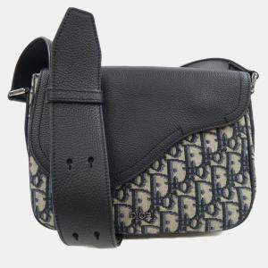 Pre Owned Christian Dior Black Navy Handbag