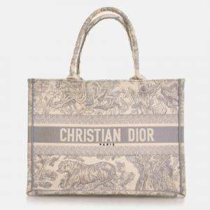 Pre Owned Dior Medium Toile De Jouy Book Tote