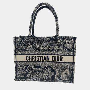 Pre Owned Dior Embroidered Medium Book Tote Bag