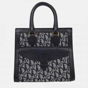 Pre Owned Christian Dior Navy Trotter Handbag