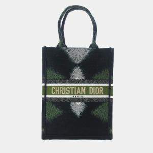 Pre Owned Dior Green Tie Dye Vertical Book Tote