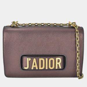 Pre Owned Dior Brown Medium J'Adior Chain Flap