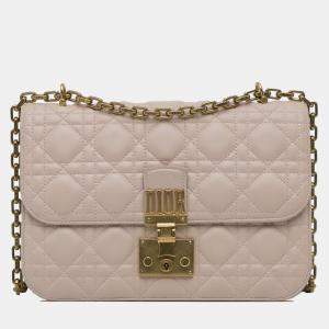 Pre Owned Dior Pink Cannage Dioraddict Crossbody