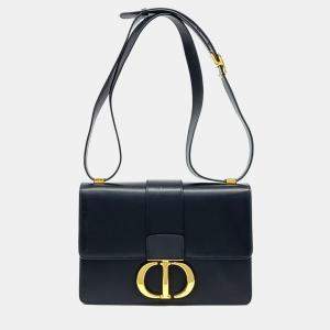 Pre Owned Dior Black Leather 30 Montaigne Bag
