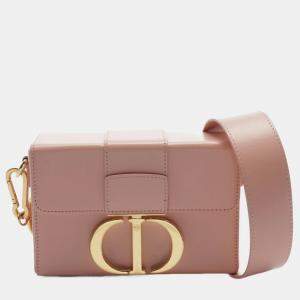 Pre Owned Dior Pink Leather 30 Montaigne Box Bag