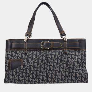 Pre Owned Christian Dior Navy Trotter Handbag