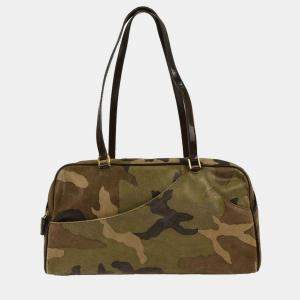 Pre Owned Christian Dior Camouflage Shoulder Bag