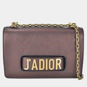 Pre Owned Dior Brown Medium J'Adior Chain Flap