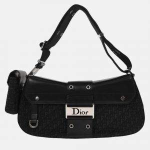Pre Owned Christian Dior Black Trotter Street Chic Shoulder Bag