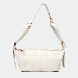 Pre Owned Dior White Leather Disney Small