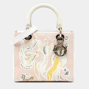 Pre Owned Dior Pink Medium Calfskin Fairy Tale Lady Dior