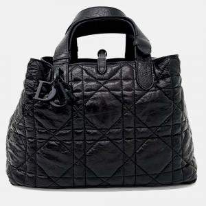 Pre Owned Dior Black Leather Toujours Medium