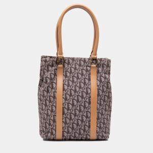 Pre Owned Dior Brown Diorissimo Trotter Canvas Tote