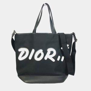 مملوكة مسبقًا Christian Dior-Om Kaws Collaboration Japan Limited Crossbody Tote Bag Black/White