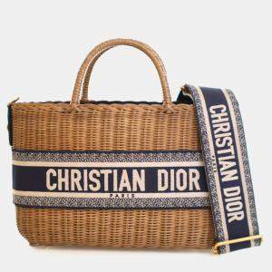 Pre Owned Dior Wicker Basket Bag