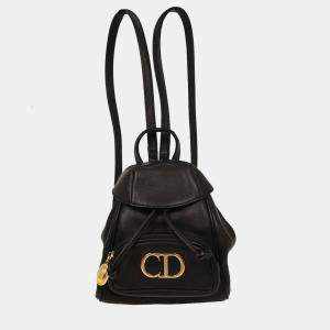 مملوكة مسبقًا حقيبة ظهر كريستيان ديور جلد أسود