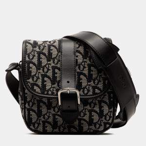 مملوكة مسبقًا Dior Black Diorissimo Trotter Canvas Crossbody