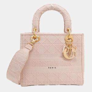 مملوكة مسبقًا حقيبة يد ديور ليدي دي-لايت متوسطة