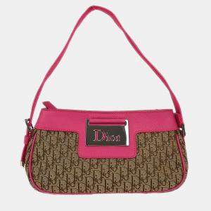 Pre Owned Christian Dior Beige Trotter Handbag