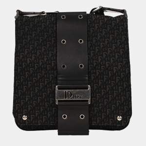 Pre Owned Christian Dior Black Trotter Street Chic Shoulder Bag