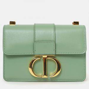 Pre Owned Christian Dior 2020 Green 'Sac 30 Montaigne Mini' Crossbody