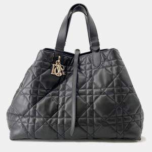 Pre Owned حقيبة يد ديور توت كبيرة ماكروكاناج سوداء