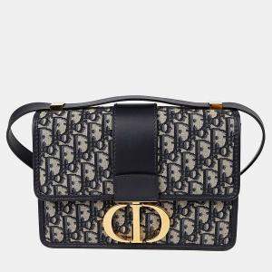 Pre Owned Dior Blue Leather Mountain Shoulder Bag