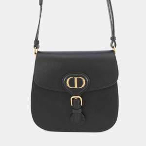 مملوكة مسبقًا Dior Bobby Frame Shoulder Bag Black Leather Size Medium