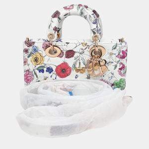 Pre Owned حقيبة ديور ليدي دي جوي جلد متعدد الألوان صغيرة