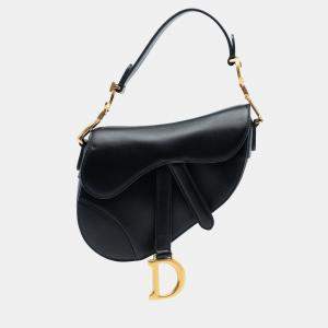 مملوكة مسبقًا Dior Black Mini Smooth Calfskin Saddle Bag