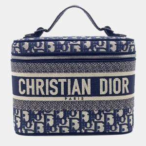 مملوكة مسبقًا Dior Blue Canvas  Oblique Travel Vanity