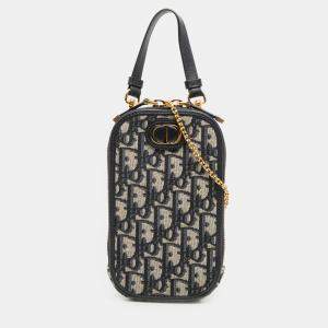 Pre Owned حامل هاتف ديور 30 مونتين أوبليك كنفا زرقاء