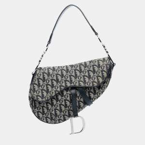 Pre Owned Dior Diorissimo Canvas Saddle Bag