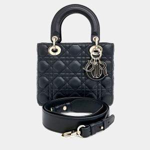 مملوكة مسبقًا Dior Black Leather Lady Bag Small
