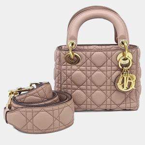 مملوكة مسبقًا Dior Pink Leather Lady Bag Mini