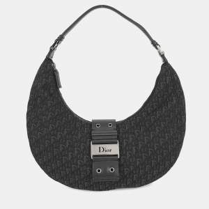 Pre Owned Dior Trotter Street Chic Black Canvas