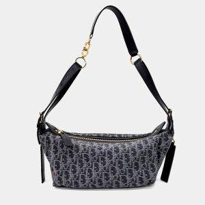 Pre Owned حقيبة ديور د جيرني دنيم رمادي صغيرة