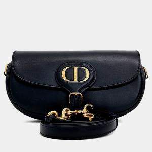 مملوكة مسبقًا حقيبة باربي إيست وست جلد أسود ديور