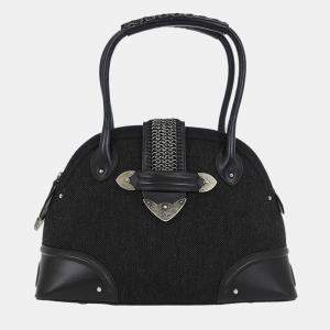 Pre Owned Christian Dior Black Canvas Jeanne Handbag